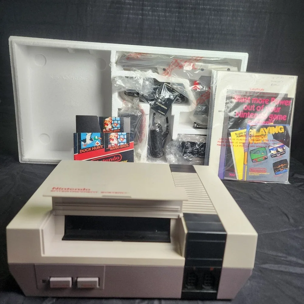 NES Original With Manuals,‎ Super Mario Bros & Duck Hunt With Zapper Light Gun